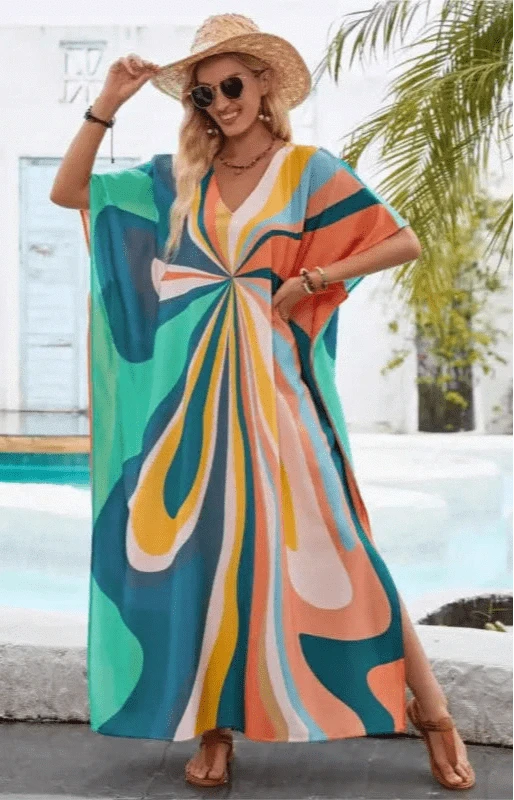 Robe de Plage Tunique en Mousseline