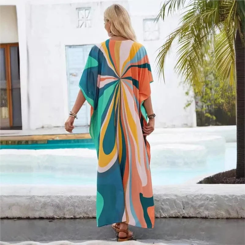 Robe de Plage Tunique en Mousseline
