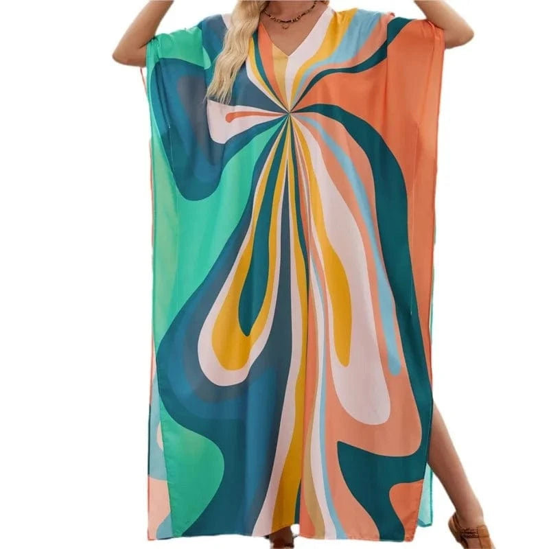 Robe de Plage Tunique en Mousseline