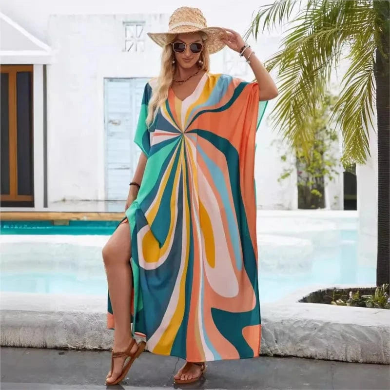 Robe de Plage Tunique en Mousseline