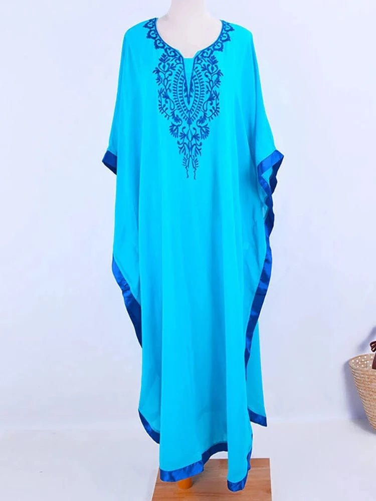 Robe de Plage Tunique en Mousseline