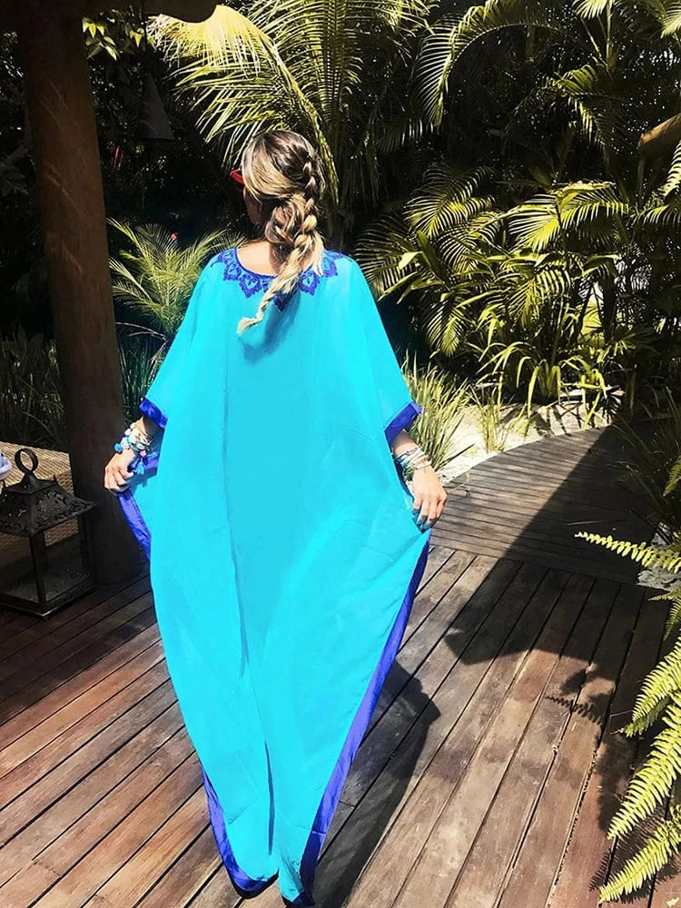 Robe de Plage Tunique en Mousseline