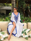 Robe de Plage Tunique en Mousseline