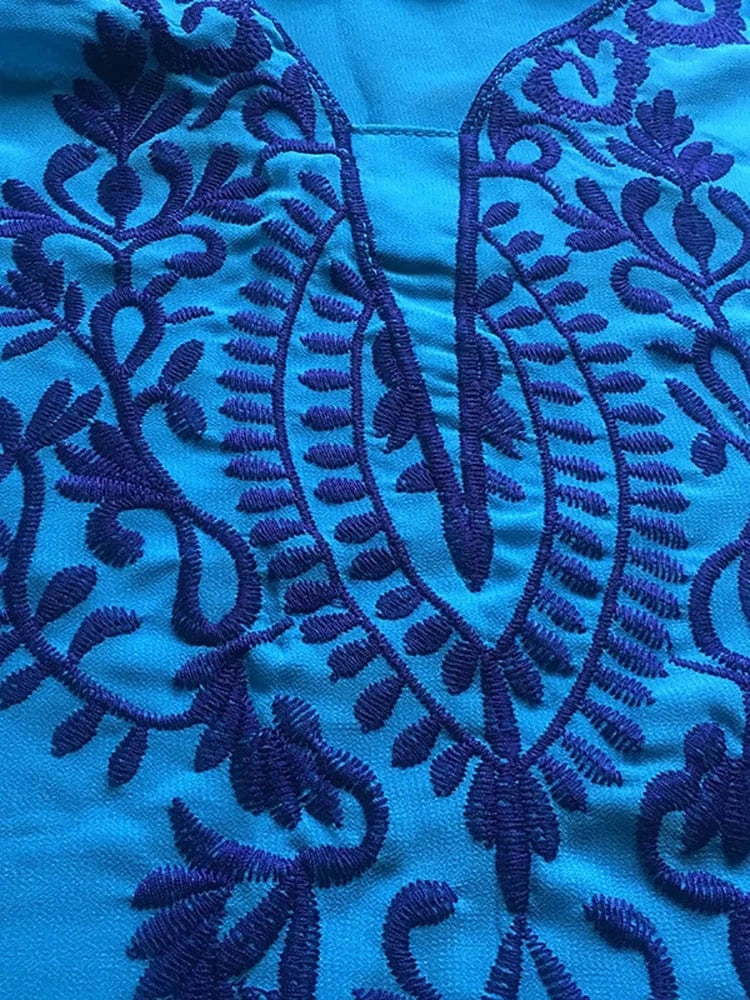 Robe de Plage Tunique en Mousseline