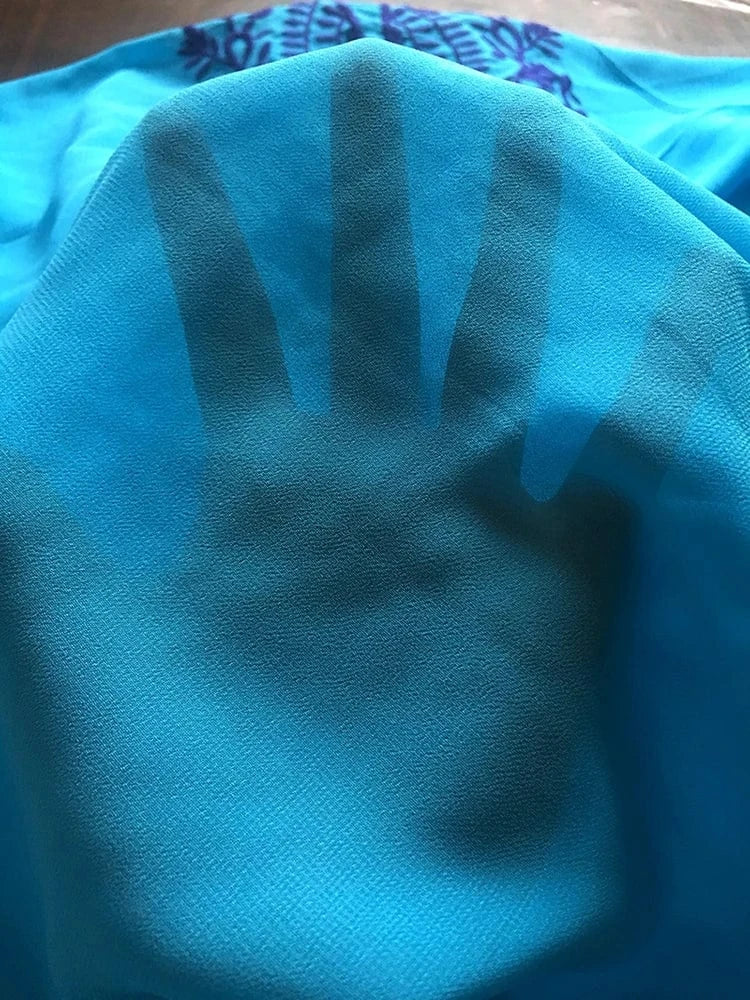 Robe de Plage Tunique en Mousseline