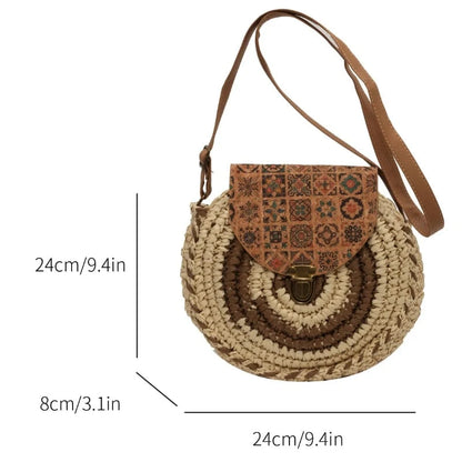 Sac de Plage en Osier tressé Main