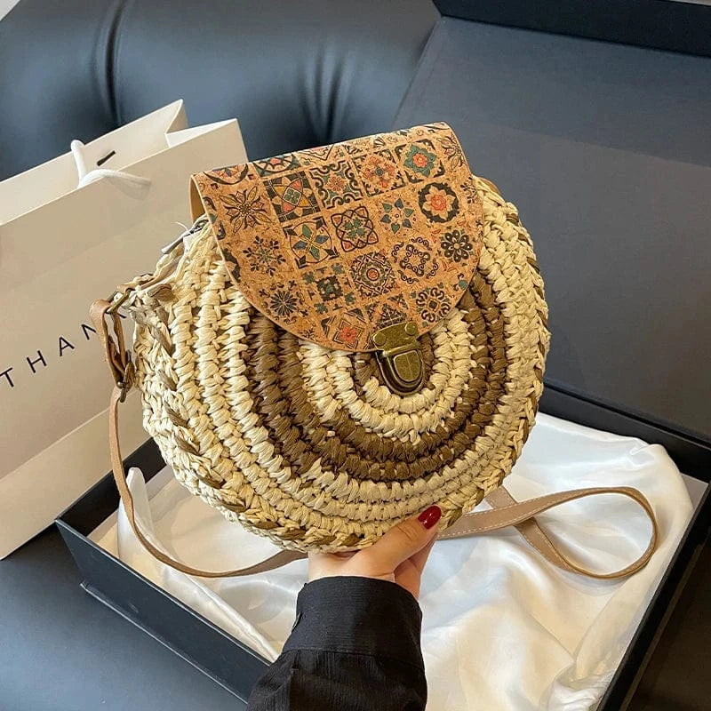 Sac de Plage en Osier tressé Main