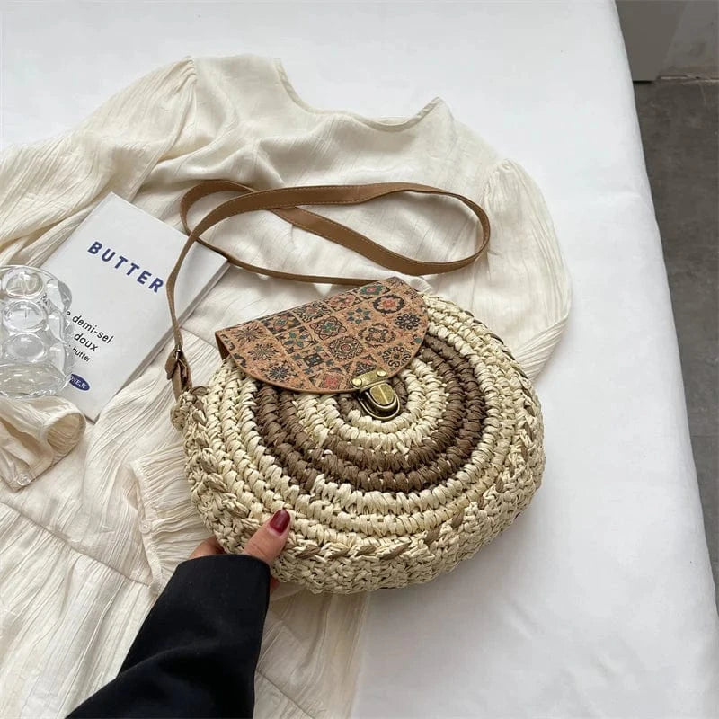 Sac de Plage en Osier tressé Main