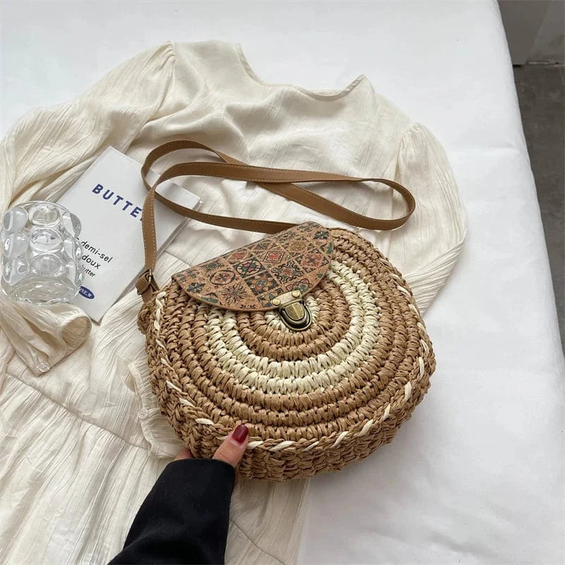 Sac de Plage en Osier tressé Main