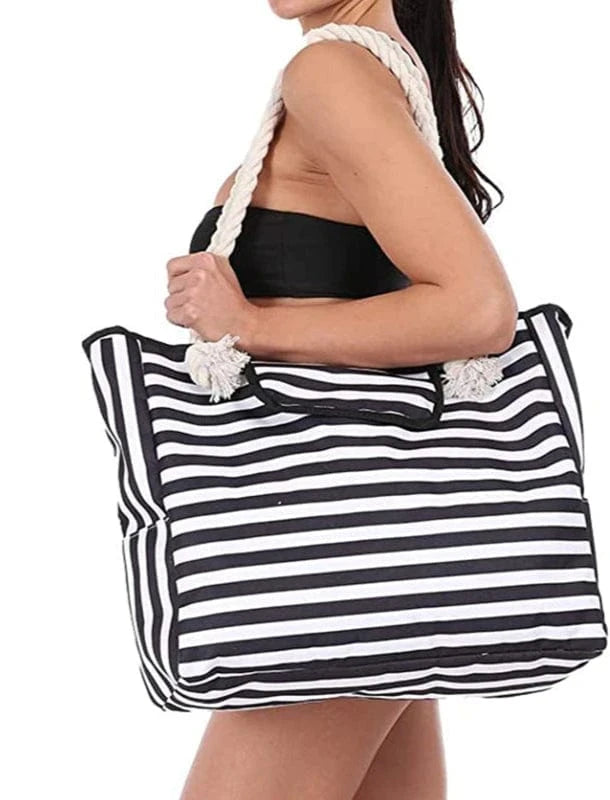 Sac de Plage Toile Rayé