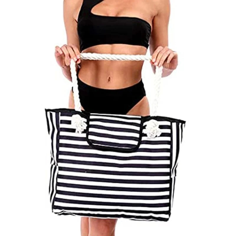 Sac de Plage Toile Rayé