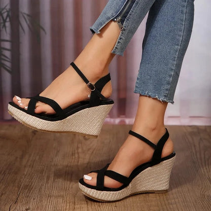 Sandales d'Été Compensées Sexy