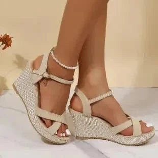 Sandales d'Été Compensées Sexy