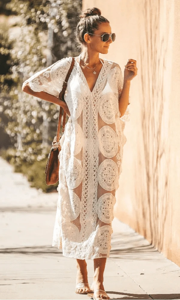 Tunique de Plage Ajourée Mia