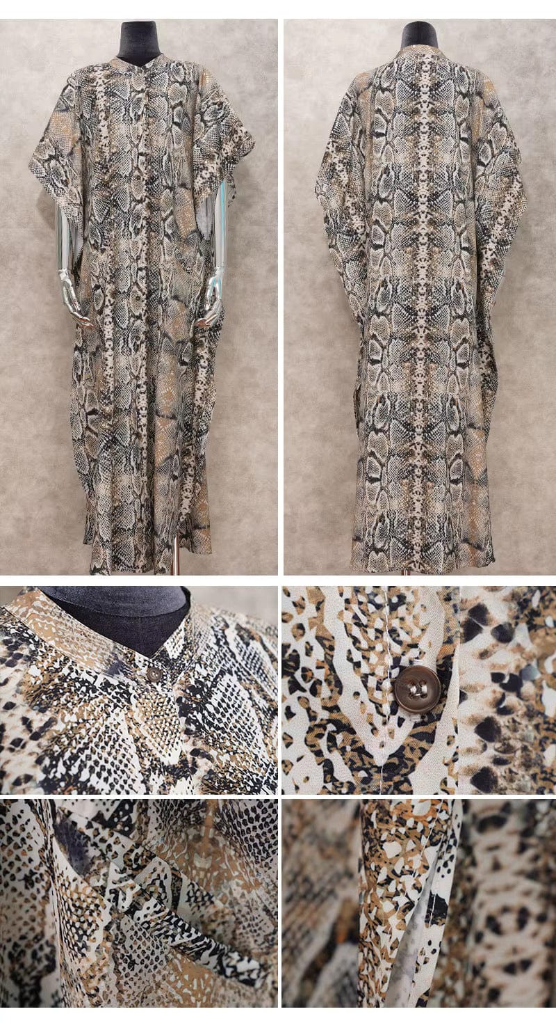 Tunique de Plage Impression Serpent