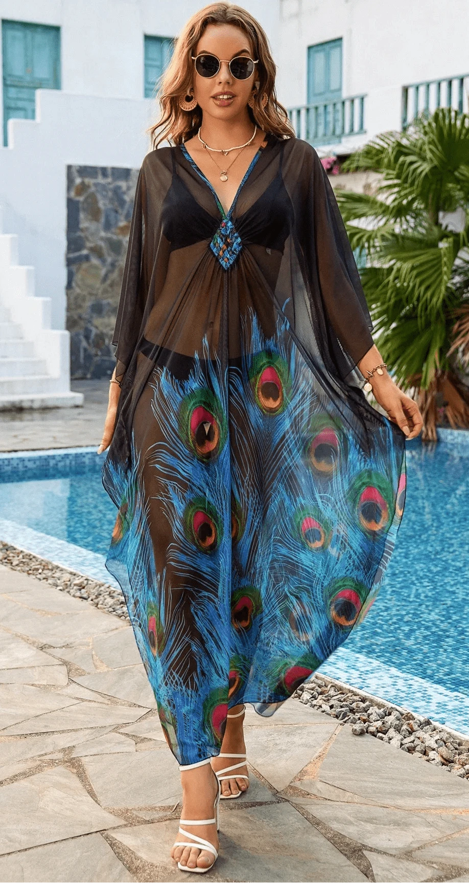 Tunique de Plage Lilou en Mousseline