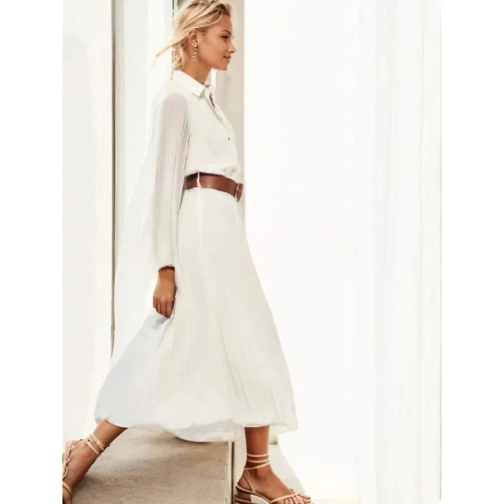 Tunique de Plage Longue Emy en Mousseline