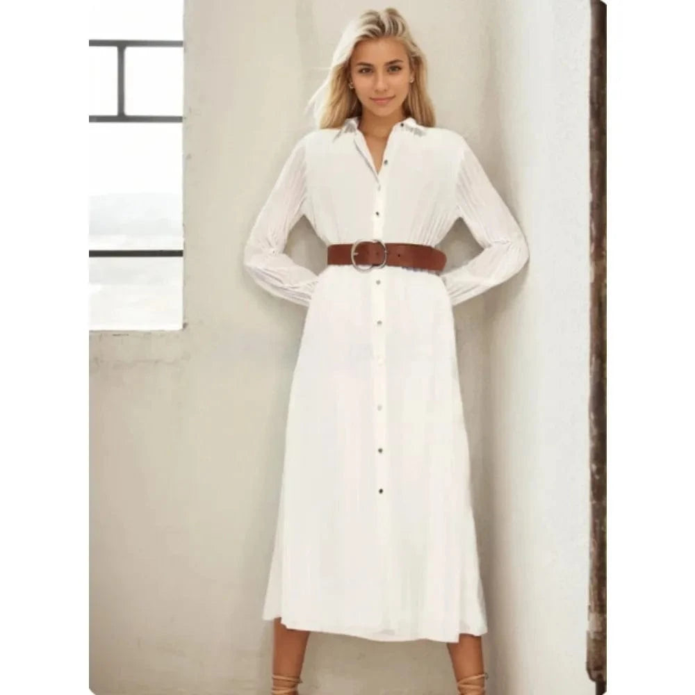 Tunique de Plage Longue Emy en Mousseline