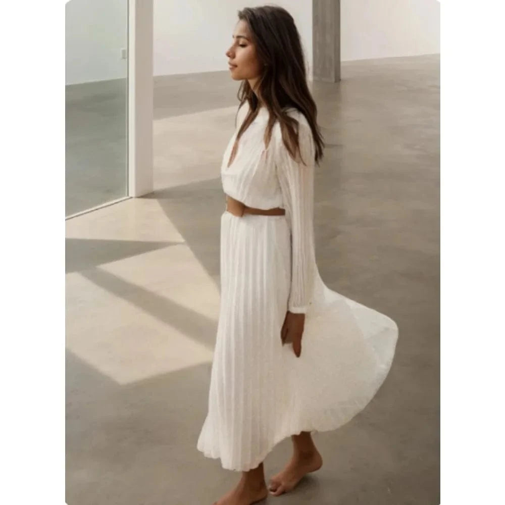 Tunique de Plage Longue Emy en Mousseline