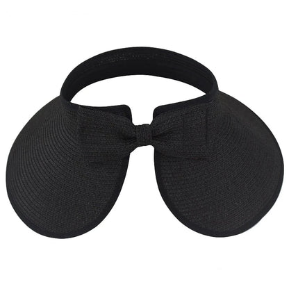 Visière Femme Casquette de Paille Anti UV