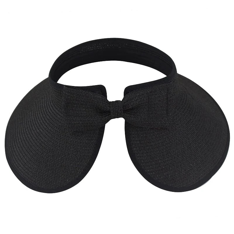 Visière Femme Casquette de Paille Anti UV